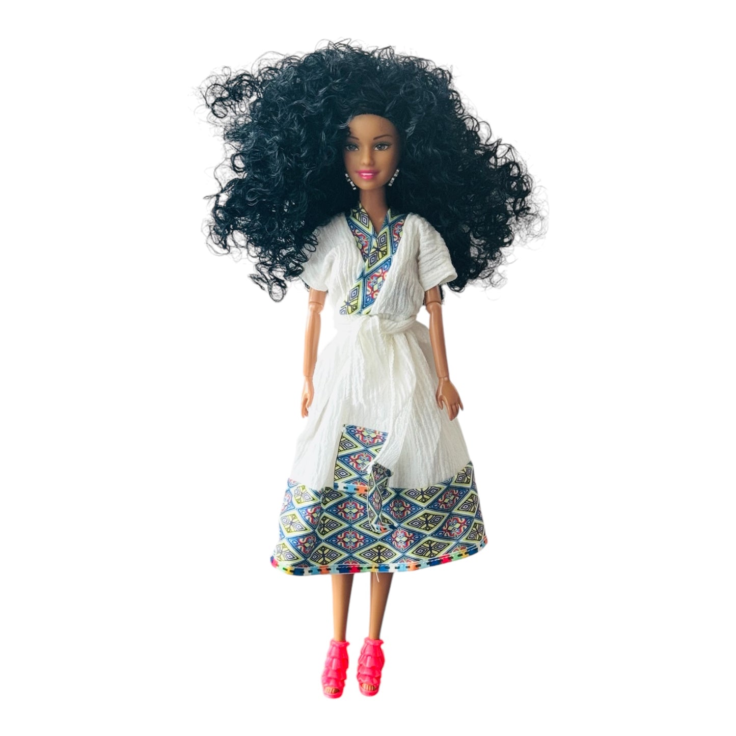 Maya (ማያ) in Colorful Dress