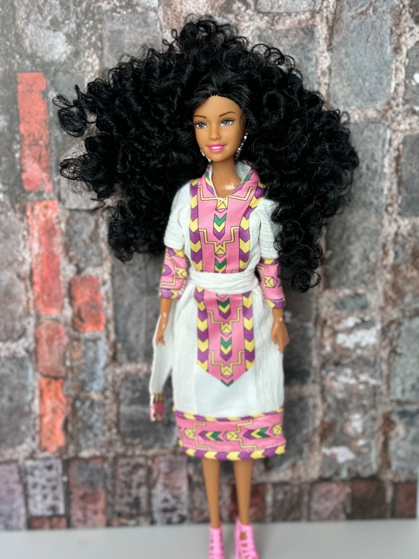 Maya (ማያ) in Pink Dress