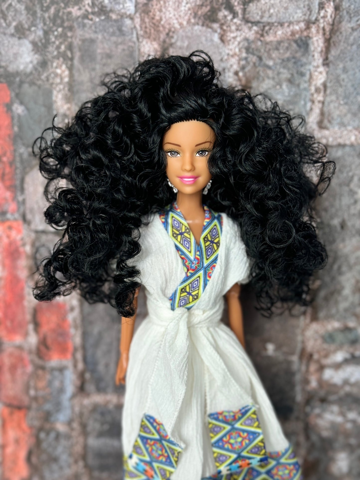 Maya (ማያ) in Colorful Dress