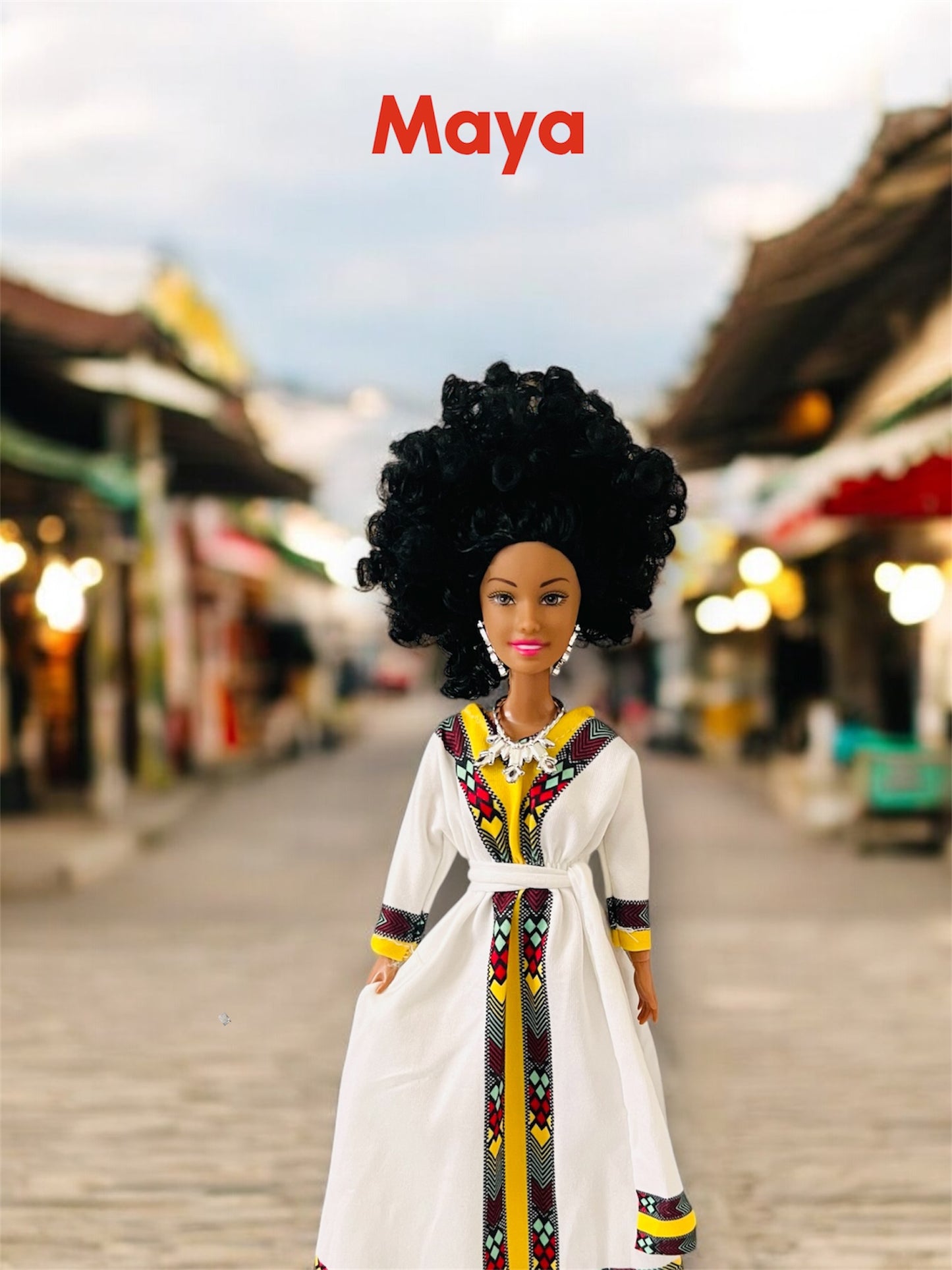 Maya (ማያ) in Long Dress